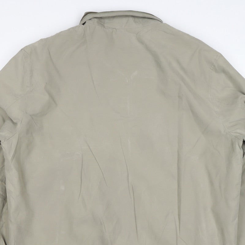 Marks & Spencer Men's Beige XL Bomber Jacket Zip Pockets