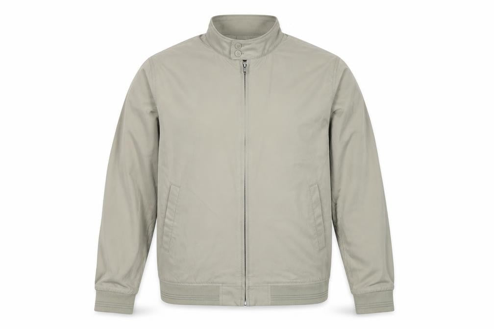 Marks & Spencer Men's Beige XL Bomber Jacket Zip Pockets