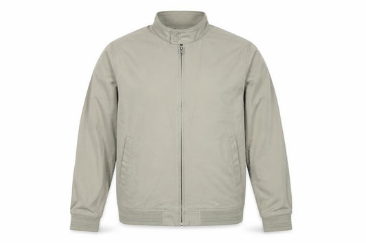 Marks & Spencer Men's Beige XL Bomber Jacket Zip Pockets
