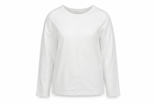 Jaeger Women’s White Size 10 Basic Cotton Raglan Long Sleeve T-Shirt