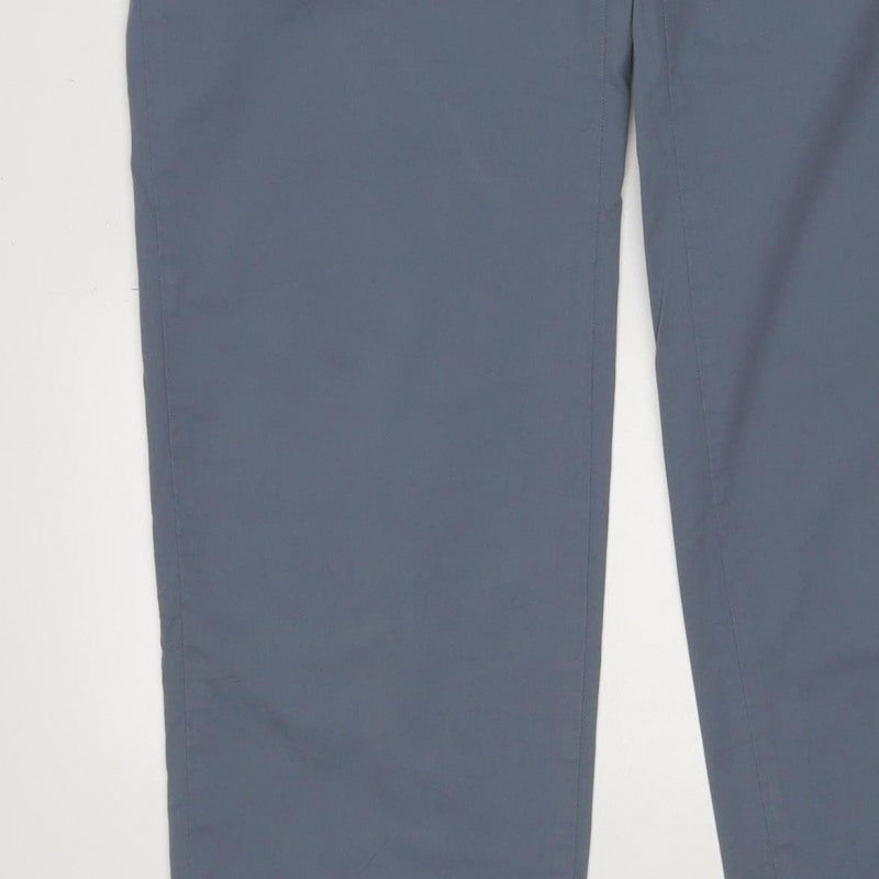 Marks & Spencer Unisex Adults Blue 40 Regular Fit Chino Trousers