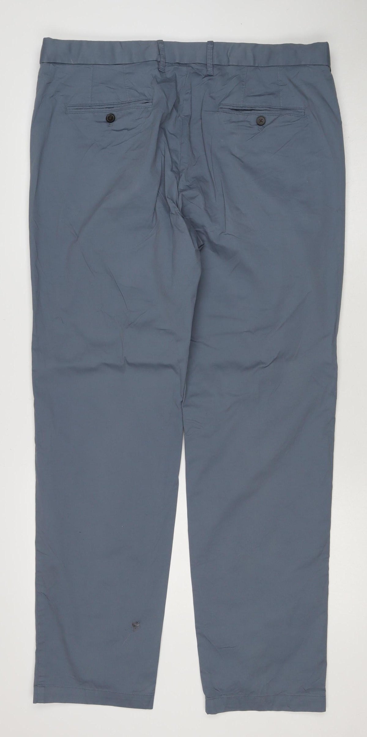 Marks & Spencer Unisex Adults Blue 40 Regular Fit Chino Trousers