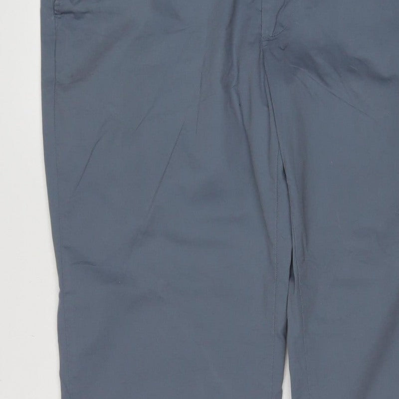 Marks & Spencer Unisex Adults Blue 40 Regular Fit Chino Trousers