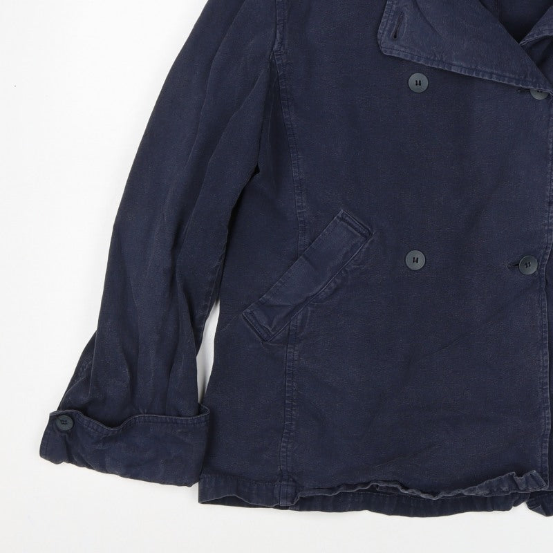 Armani Jeans Women’s Blue Cotton Double-Breasted Jacket Size M