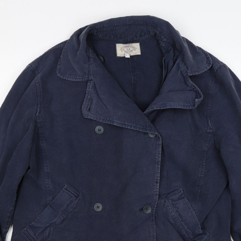 Armani Jeans Women’s Blue Cotton Double-Breasted Jacket Size M