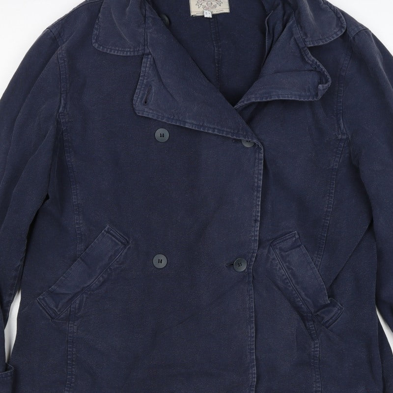 Armani Jeans Women’s Blue Cotton Double-Breasted Jacket Size M