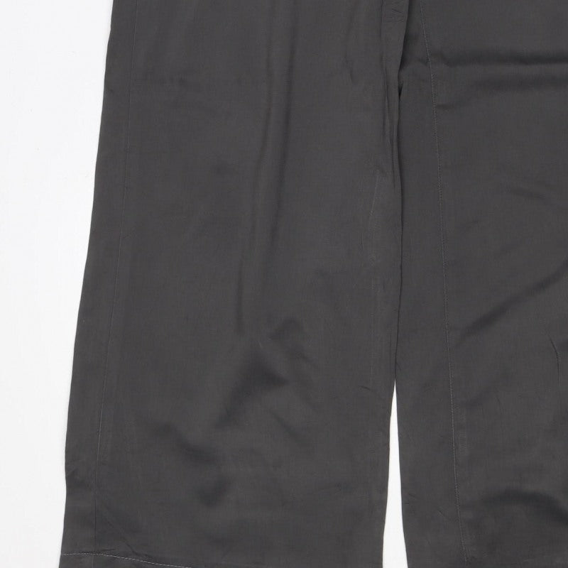 Per Una Women’s Black Size 12 Wide-Leg Drawstring Trousers
