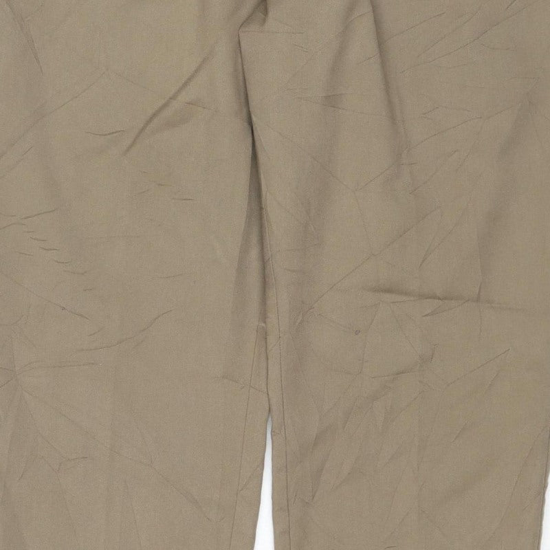 H&M Women’s Brown M Slim Fit Drawstring Trousers Viscose Blend