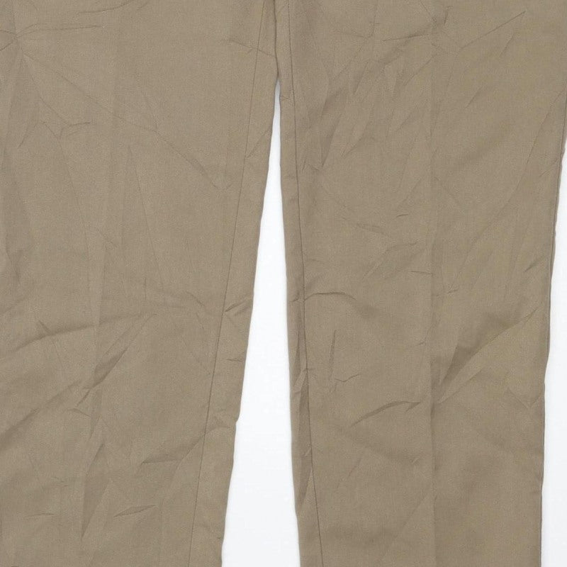 H&M Women’s Brown M Slim Fit Drawstring Trousers Viscose Blend