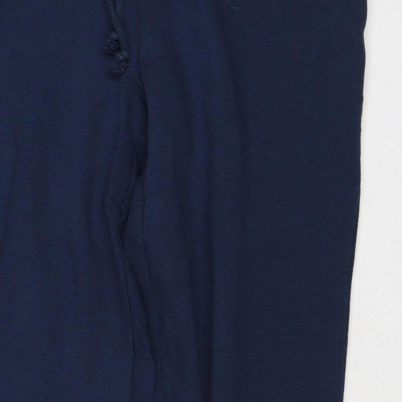 Marks and Spencer Women Blue UK 12 Long Jogger Sweatpants Drawstring