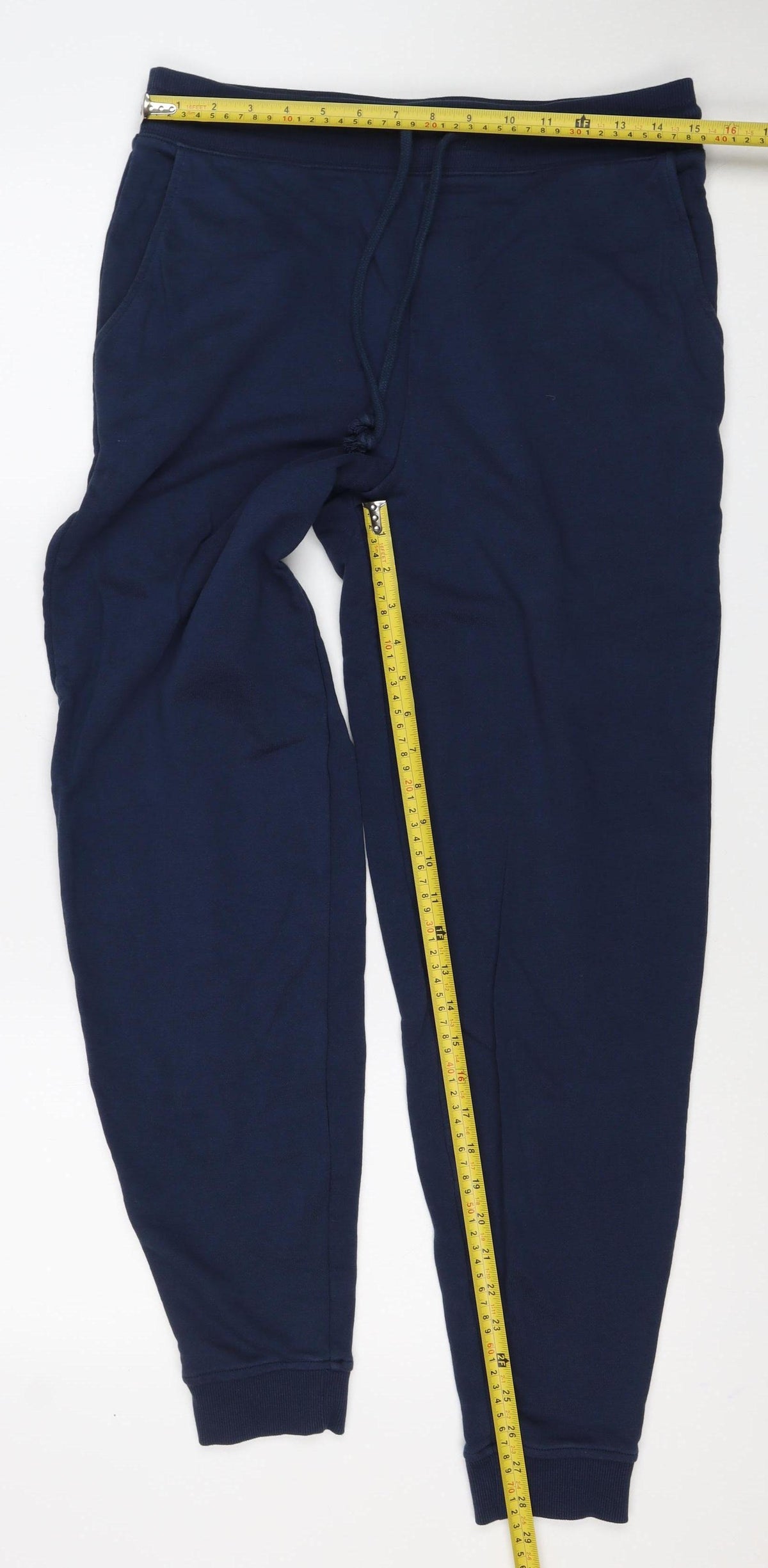 Marks and Spencer Women Blue UK 12 Long Jogger Sweatpants Drawstring