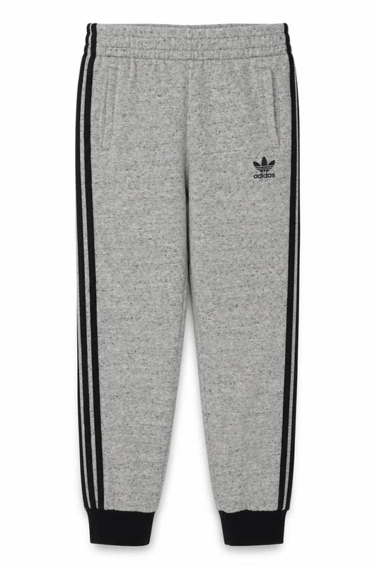 Adidas Boys Grey 13-14 Years 3 Stripe Tapered Jogger Track Pants