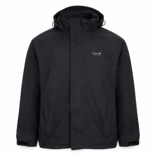 Regatta Men’s Black L Hydraford Hooded Waterproof Rain Jacket