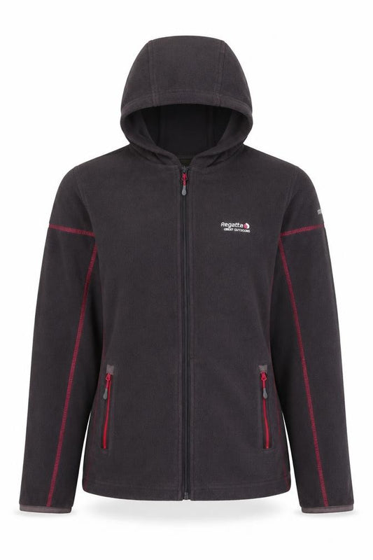 Regatta Women Black UK 14 Basic Hooded Fleece Full Zip Jacket