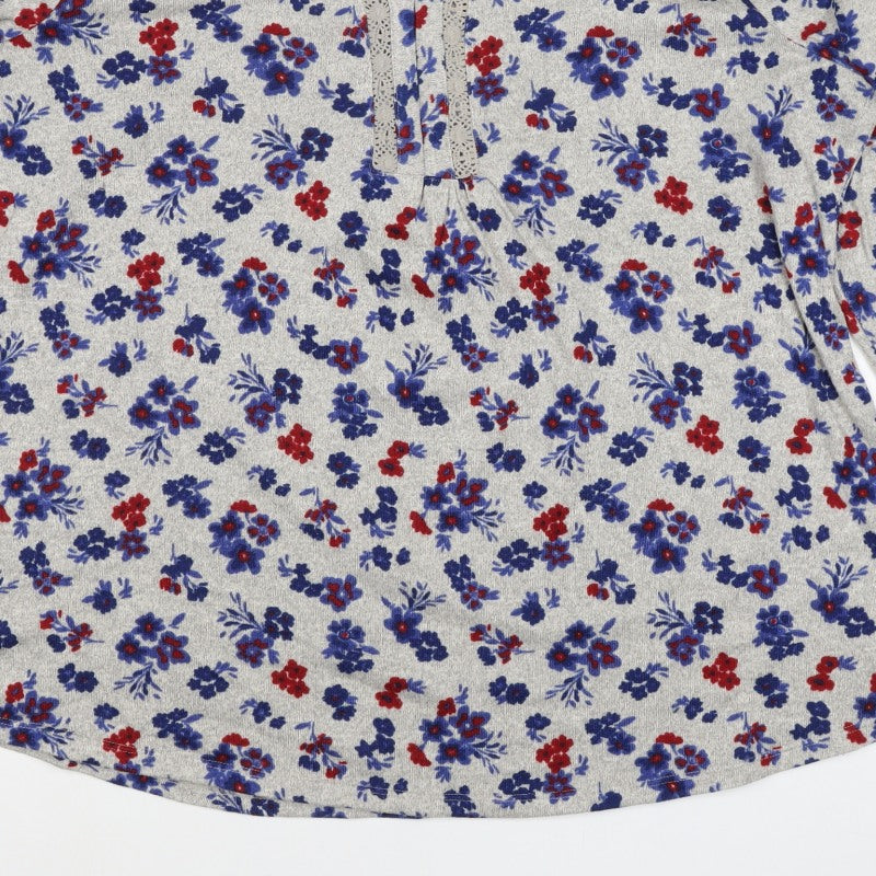 Isle Collection Women’s Multicoloured Floral Jersey Blouse L