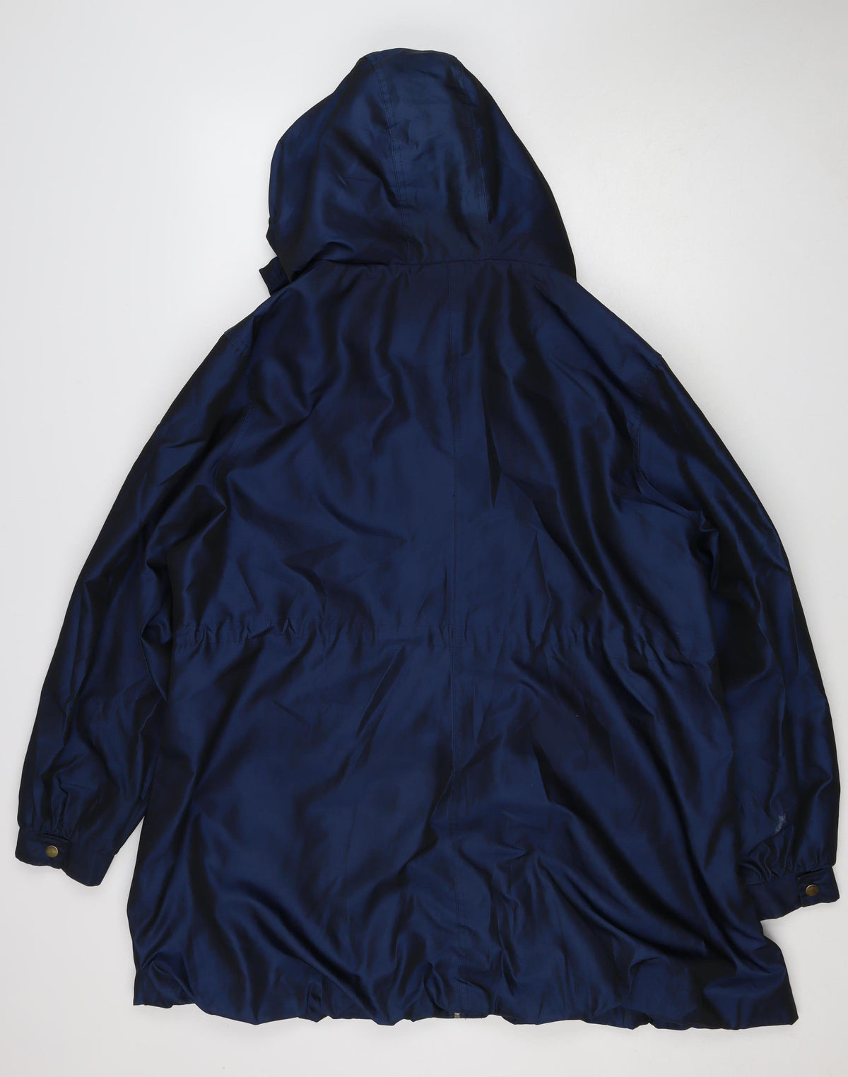 Soon Women’s Blue Size 20 Hooded Long Parka Jacket