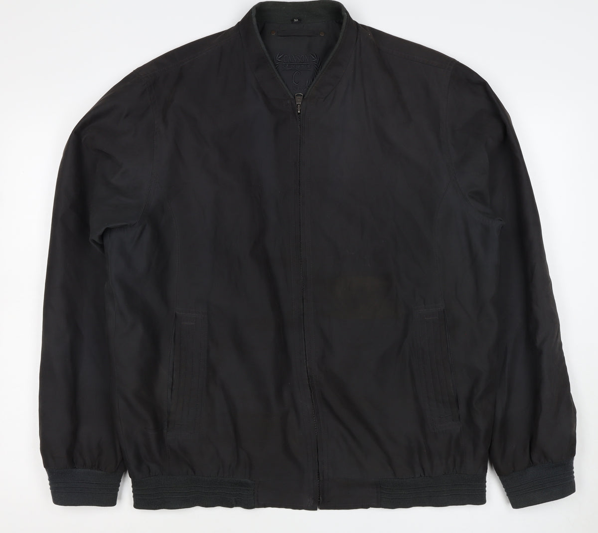Canson of Denmark Men’s Black XL Bomber Jacket Full Zip