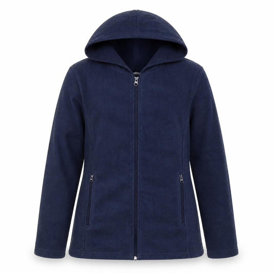 Damart Women’s Navy UK 12 Hooded Fleece Full Zip Jacket