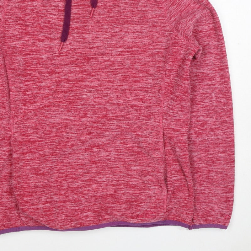 Peter Storm Women’s Pink Size 14 Fleece Pullover Hoodie Pockets