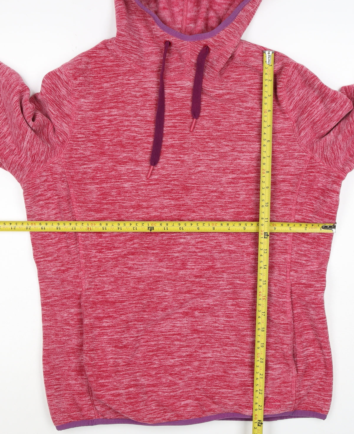 Peter Storm Women’s Pink Size 14 Fleece Pullover Hoodie Pockets