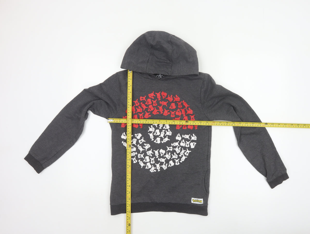 Character.com Boys Grey Pokémon Hoodie Jacket UK 12-13 Years
