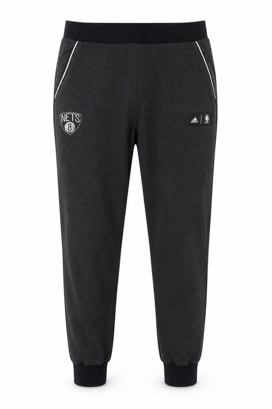 Adidas Men’s Black M Brooklyn Nets NBA Cuffed Jogger Sweatpants