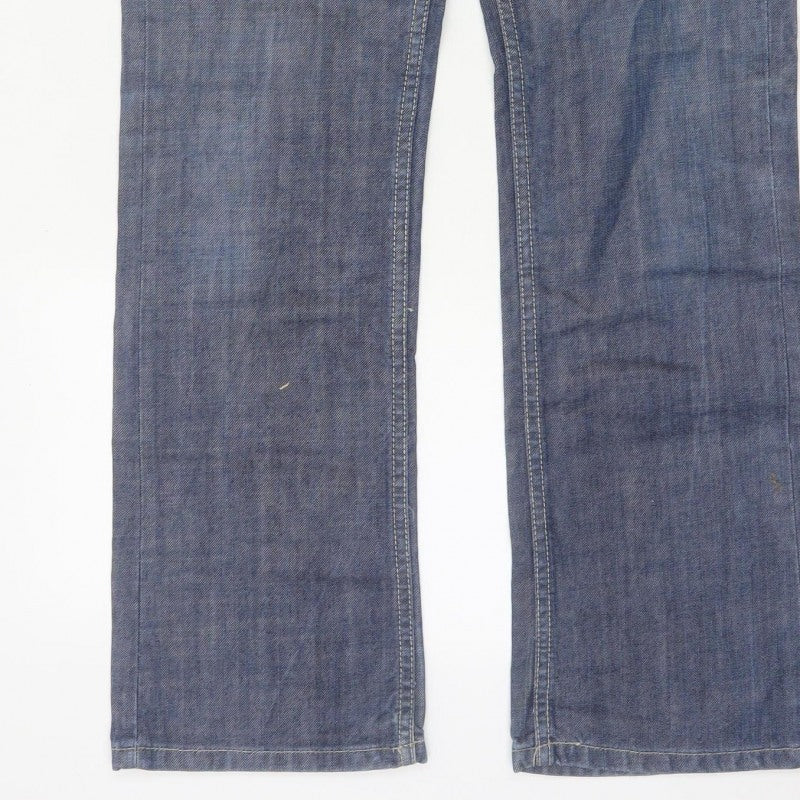 Next Men's Blue Bootcut Jeans W28 Regular 100% Cotton
