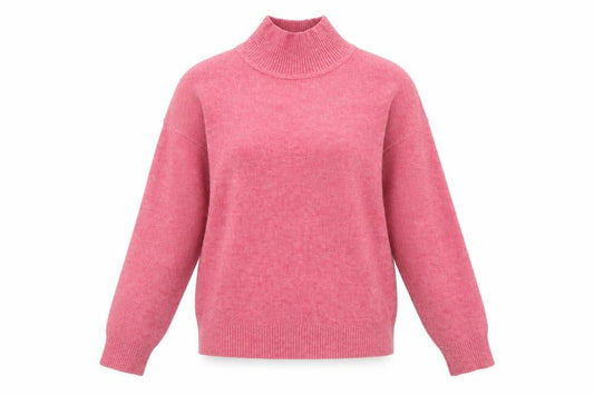 Marks and Spencer Women’s Pink Small High Neck Knit Pullover Jumper
