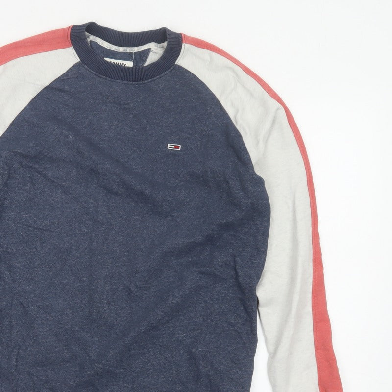 Tommy Jeans Men’s Multicolour S Colour Block Crew Neck Sweatshirt