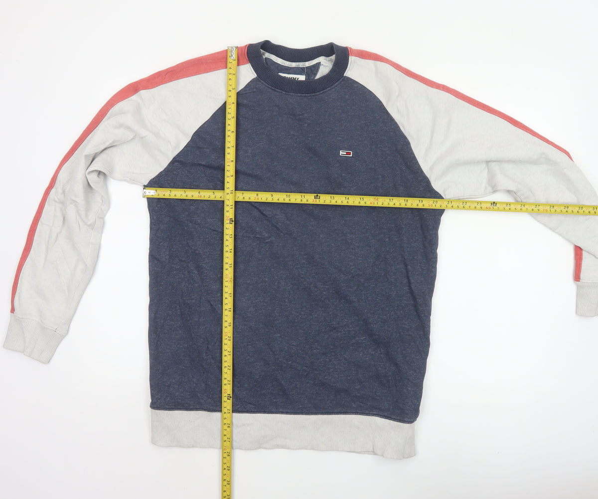 Tommy Jeans Men’s Multicolour S Colour Block Crew Neck Sweatshirt