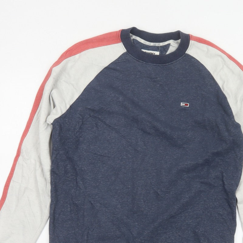 Tommy Jeans Men’s Multicolour S Colour Block Crew Neck Sweatshirt