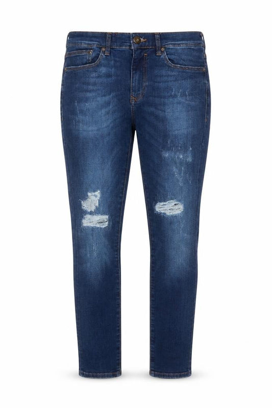 River Island Men’s Blue 30/30 Skinny Distressed Jeans