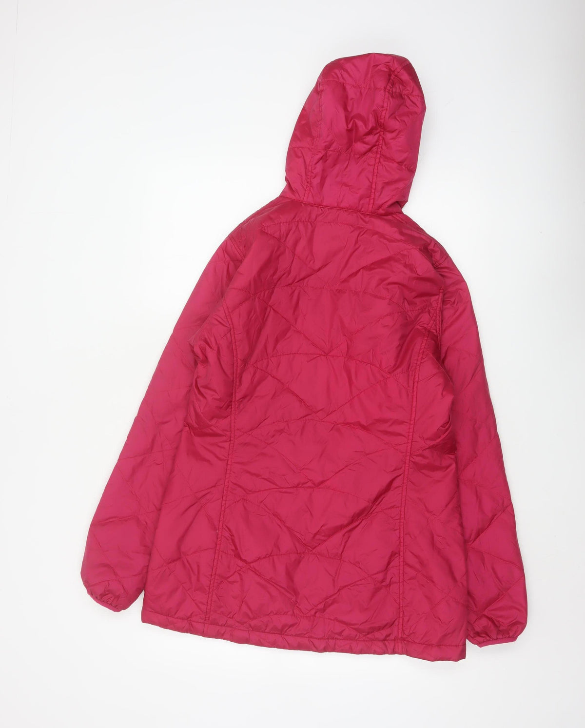 L.L.Bean Women Pink S Regular Hooded Quilted Puffer Jacket