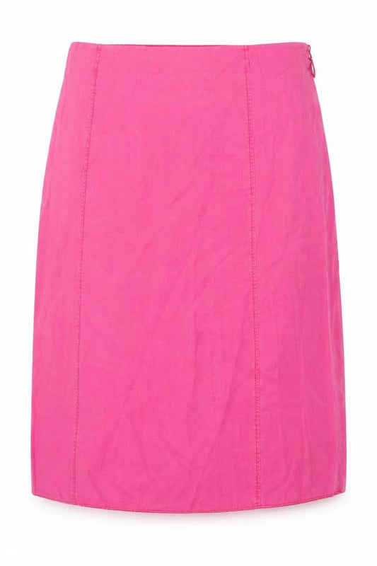 Ann Harvey Women's Pink UK 16 A-Line Long Tencel Skirt