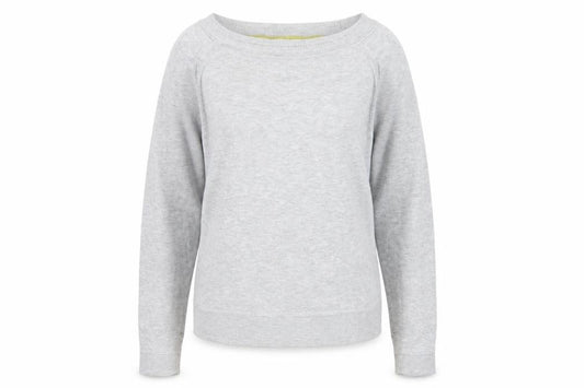 White Stuff Women’s Grey Cotton Crew Neck Raglan Jumper UK 8