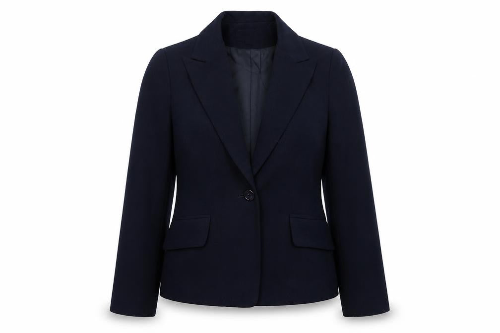DKNY Women’s Black M Tailored Single-Breasted Blazer Jacket Lined