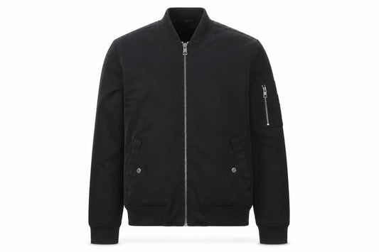 Next Men’s Black S Bomber Jacket Full Zip Lined Pockets