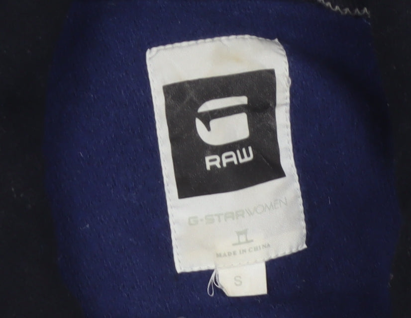 G-Star RAW Women’s Blue Wool Blend Military Jacket Size L