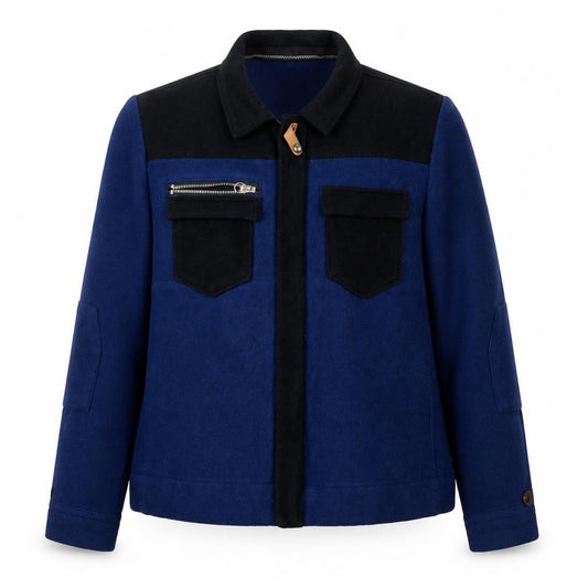 G-Star RAW Women’s Blue Wool Blend Military Jacket Size L