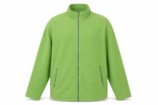 Cotton Traders Men’s Green S Full Zip Fleece Jacket Stand-Up Collar