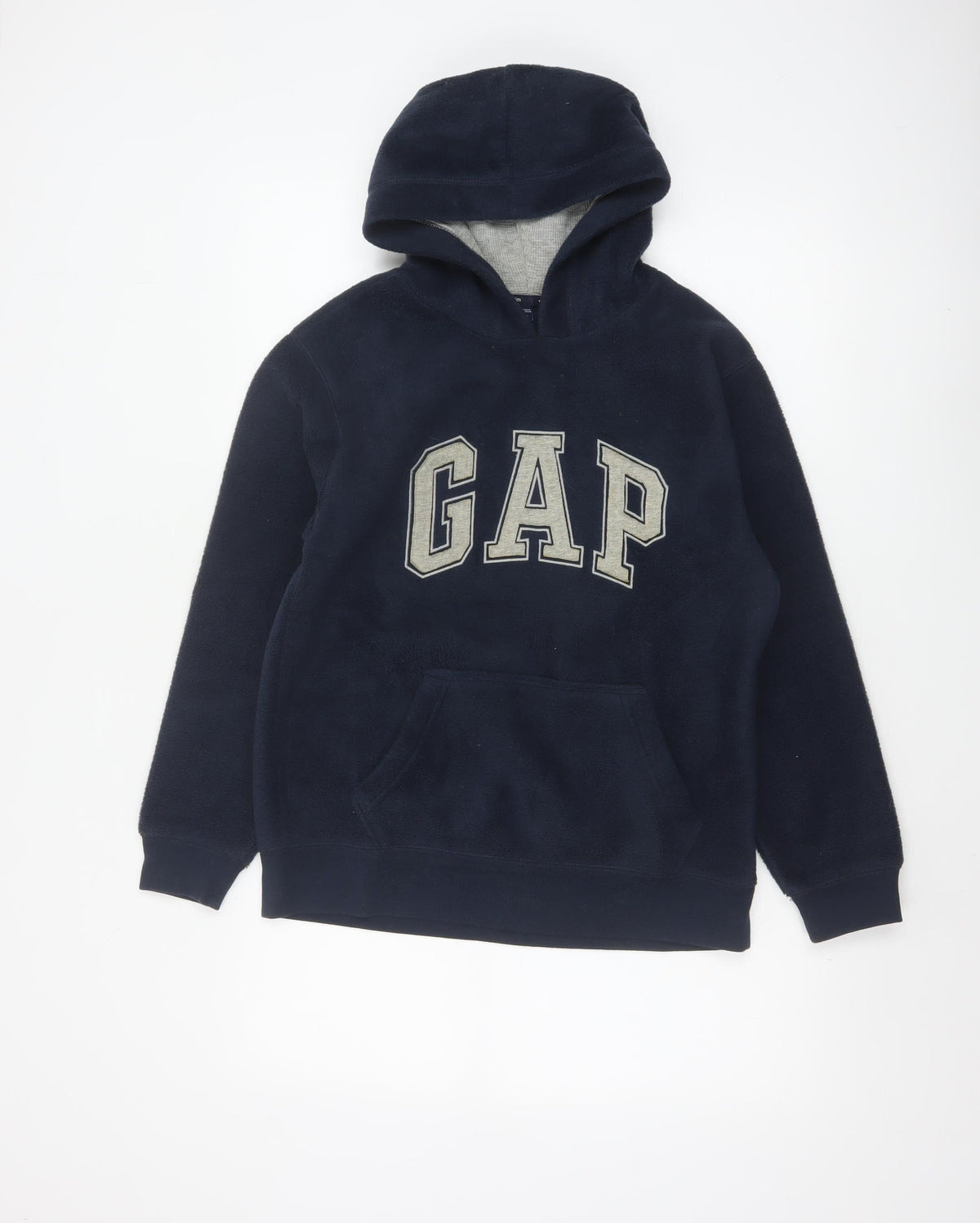 Gap Boys Blue 12-13 Years Pullover Hoodie Logo Fleece