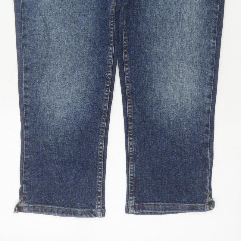 FatFace Women’s Blue UK 10 Regular Sway Capri Stretch Jeans
