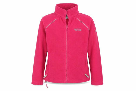 Regatta Girls Pink 9-10 Years Fleece Jacket Full Zip Reflective Outdoor