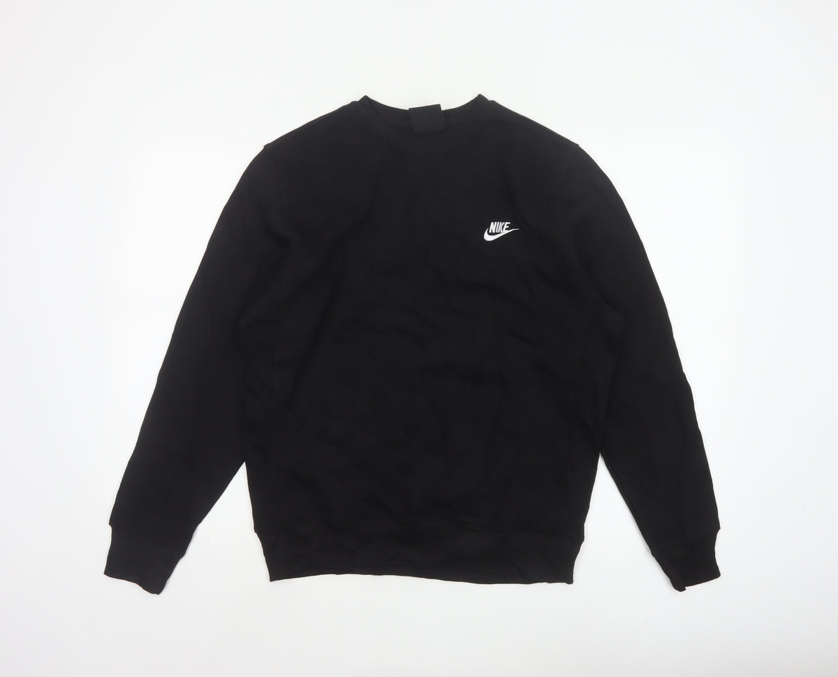Nike Men's Black M Crew Neck Logo Pullover Sweatshirt