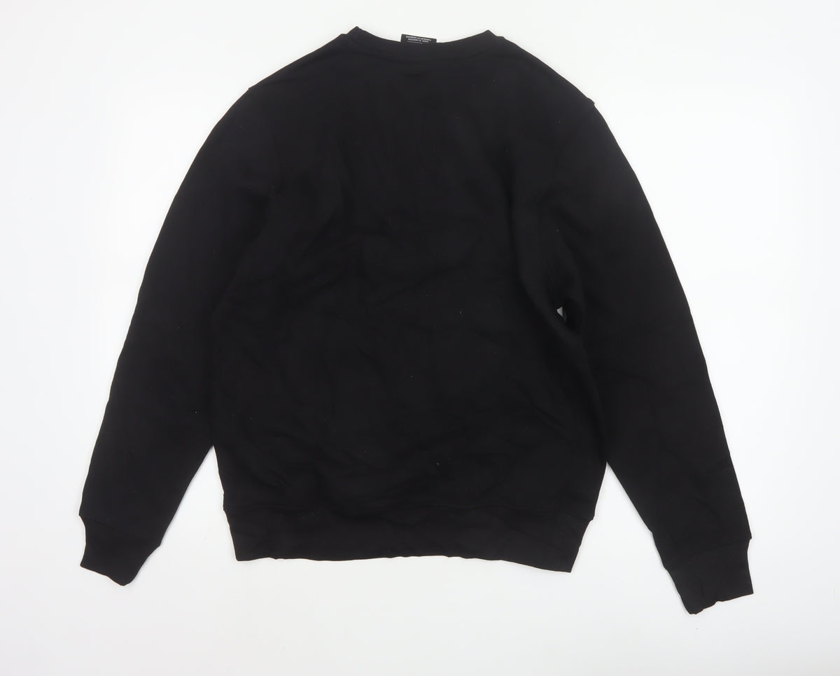 Nike Men's Black M Crew Neck Logo Pullover Sweatshirt