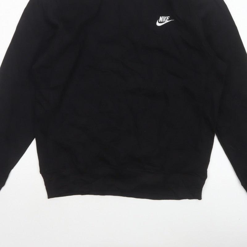 Nike Men's Black M Crew Neck Logo Pullover Sweatshirt