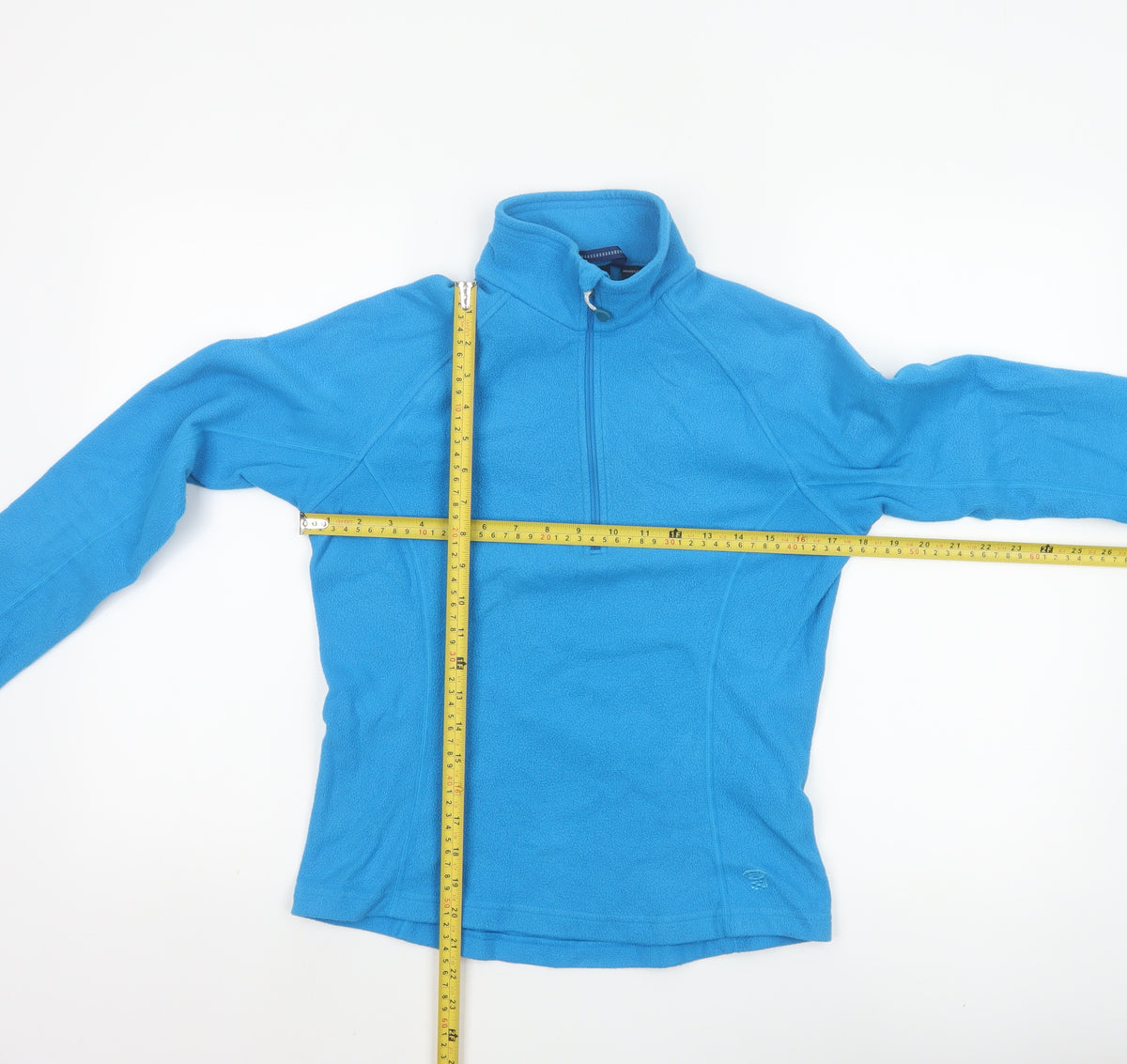 Mountain Hardwear Women Blue S Pullover 1/4 Zip Fleece Sweatshirt