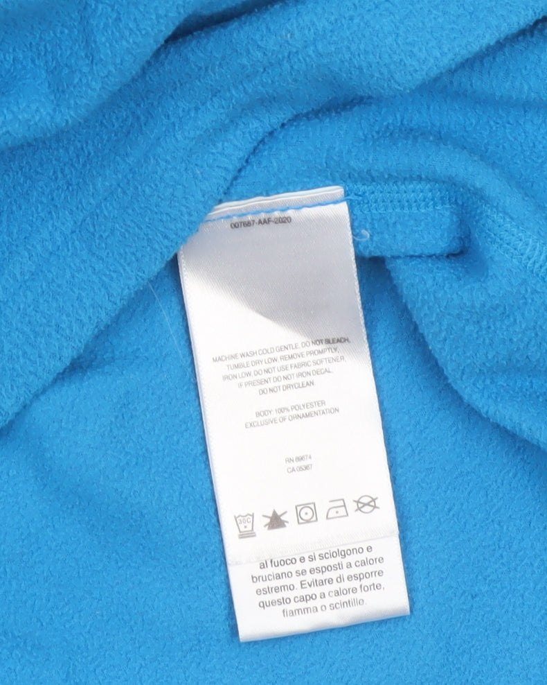 Mountain Hardwear Women Blue S Pullover 1/4 Zip Fleece Sweatshirt