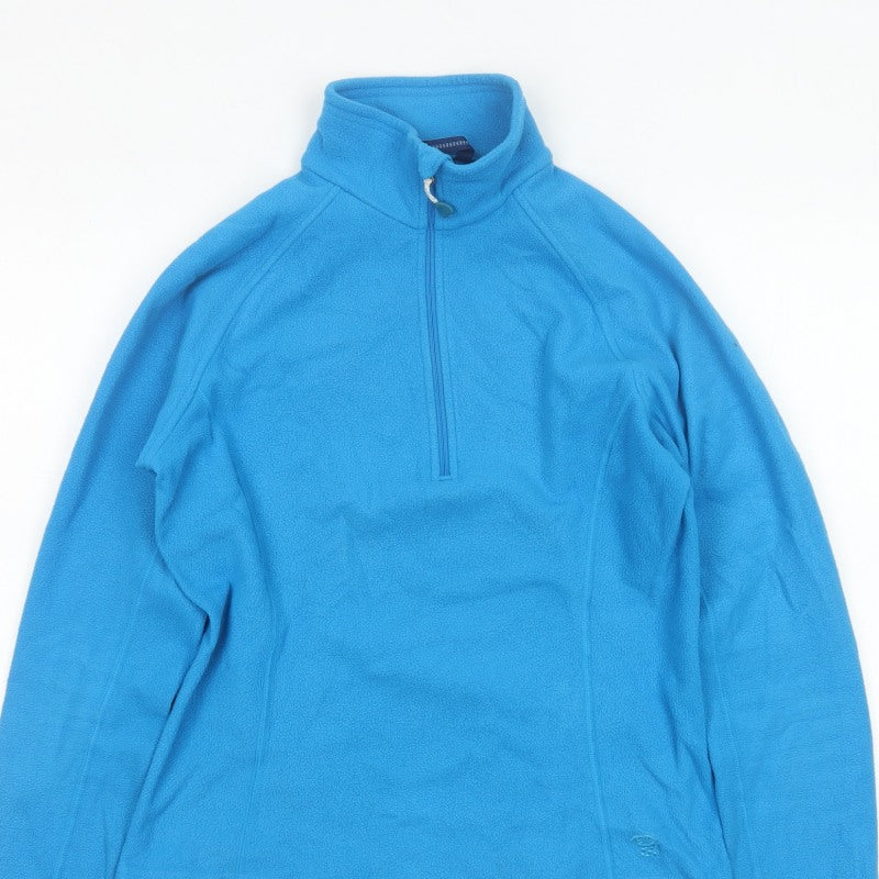 Mountain Hardwear Women Blue S Pullover 1/4 Zip Fleece Sweatshirt