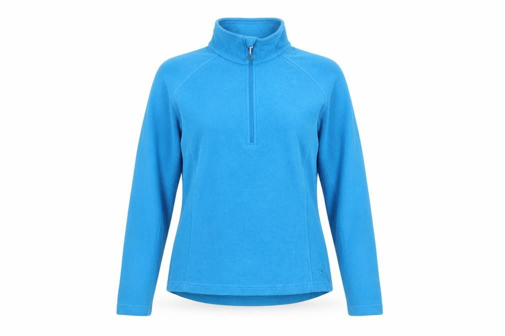 Mountain Hardwear Women Blue S Pullover 1/4 Zip Fleece Sweatshirt